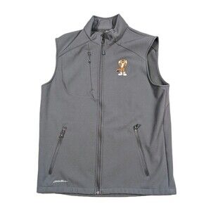 Eddie Bauer Soft Shell Vest Chester Cheetah Cheetos Collab LARGE Fleece Lined